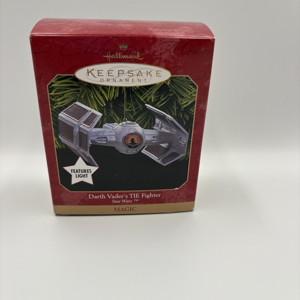 Hallmark‎ Star Wars Darth Vader Tie Fighter Ornament 1999